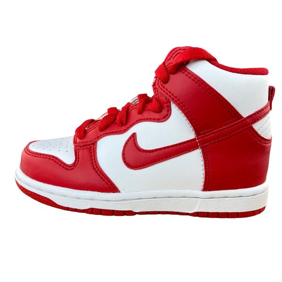 Nike Dunk High (PS) Little Kids Size 11c & 12c White University Red Brand New! - Picture 4 of 9